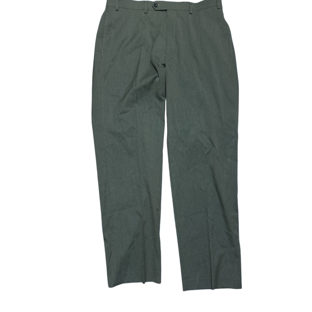 Ralph Lauren Men’s Dress Pants 36x32 Gray Brown Wrinkle Resistant trousers - Picture 2 of 9